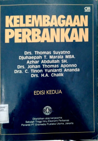 Kelembagaan Perbankan