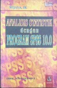 ANALISIS STATISTIK dengan PROGRAM SPSS 10.0
