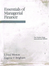 Essensial of Managerial Finance