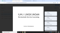 ILMU LINGKUNGAN
Bermetode Service Learning