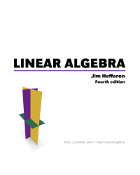 LINEAR ALGEBRA
