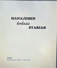 MANAJEMEN BERBASIS SYARIAH
