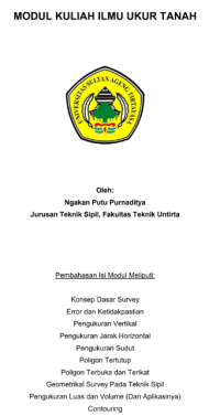 MODUL KULIAH ILMU UKUR TANAH