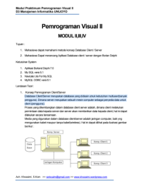 PEMROGRAMAN VISUAL II
