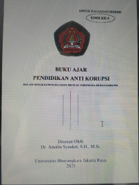 BUKU AJAR PENDIDIKAN ANTI KORUPSI