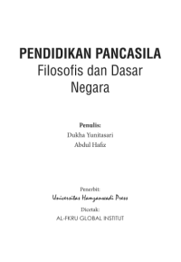 PENDIDIKAN PANCASILA FILOSOFIS DAN DASAR