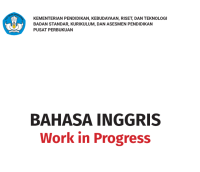 Work in Progress untuk SMA/SMK/MA Kelas X